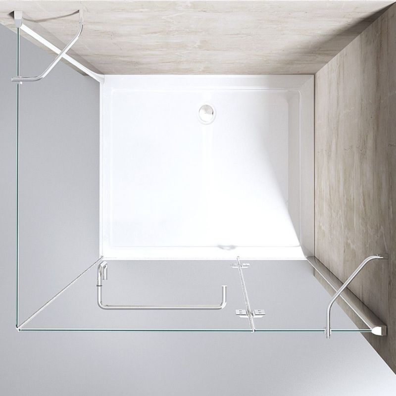 Cabina EGO-04, perete fix si usa batanta,sticla securizata 8mm, dimensiuni la alegere