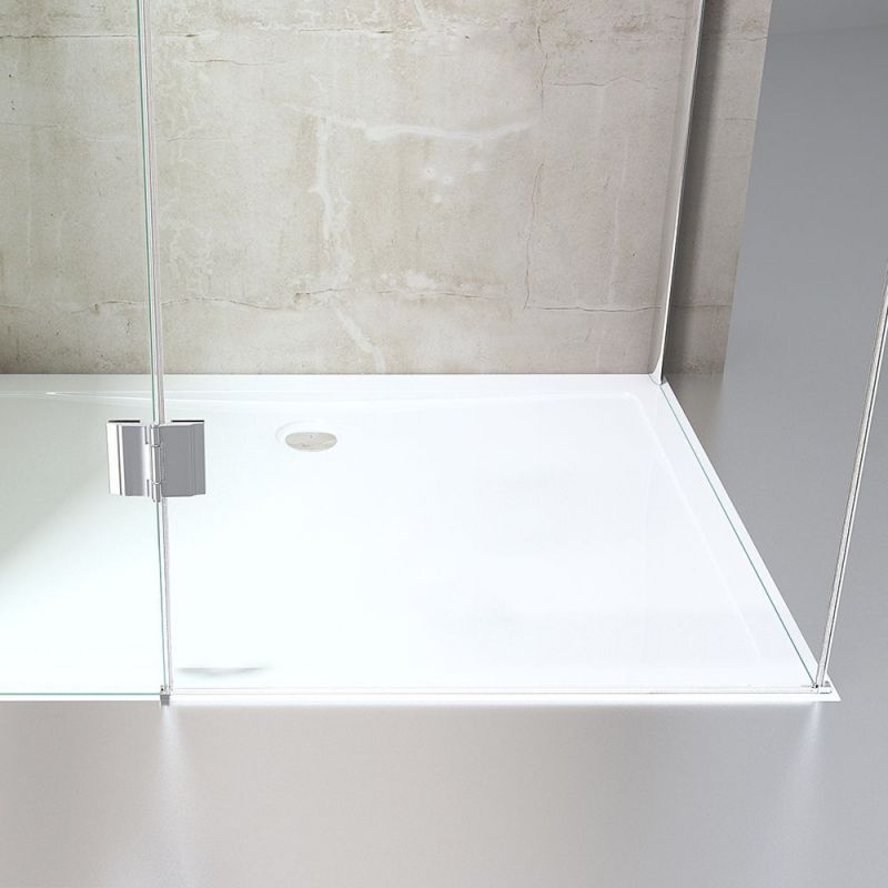 Cabina EGO-04, perete fix si usa batanta,sticla securizata 8mm, dimensiuni la alegere