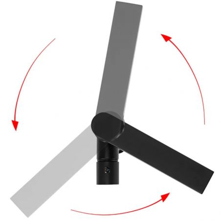 Baterie lavoar, Tap, negru, inalta, finisaj mat, montaj pe blat, cap rotativ 360°