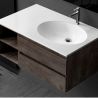 Lavoar Dora, compozit mineral, montaj semi-incastrat, gaura de baterie pe dreapta 90x55 cm Lavoar Dora, compozit mineral, montaj semi-incastrat, gaura de baterie pe dreapta 90x55 cm