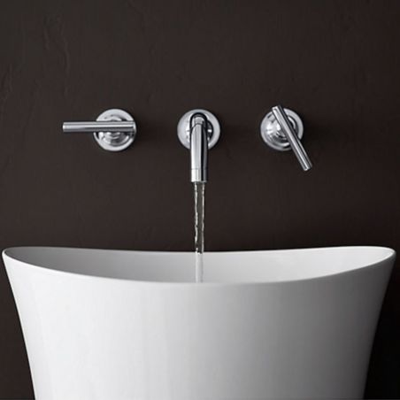 Lavoar stativ Latina, 40x40x91 cm, montaj pe podea, ceramica sanitara, Royalty Line by Ego