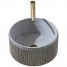 Lavoar Milena,compozit mineral, Gri concrete, montaj pe blat, diametru 40 cm, Royalty Line by Ego