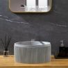 Lavoar Milena,compozit mineral, Gri concrete, montaj pe blat, diametru 40 cm, Royalty Line by Ego