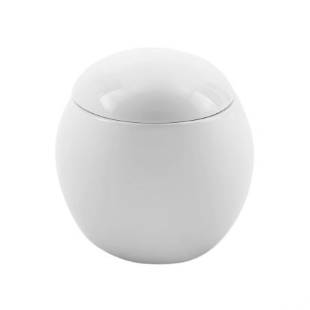 Vas WC EGO Angelo, Alb, 60x43 cm, montaj suspendat, capac duroplast slim soft-close inclus