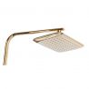 Sistem de dus cu termostat Tom, Auriu, montaj pe perete, cap dus Ultra Slim 25x17 cm, tratament Anti-Calcar Sistem de dus cu termostat Tom, Auriu, montaj pe perete, cap dus Ultra Slim 25x17 cm, tratament Anti-Calcar
