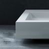 Lavoar dublu Fabio, compozit mineral, montaj semi-incastrat, o gaura de baterie 100x36 cm