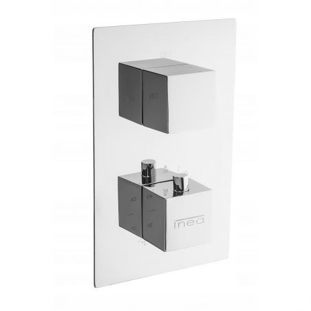 Sistem dus EGO Z3, montaj din perete,  baterie incastrata cu termostat, dus tip ploaie 25x25 cm