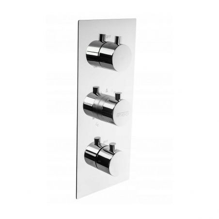 Sistem dus EGO R2, montaj din perete, baterie incastrata cu termostat, dus tip ploaie 30x30 cm