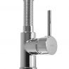 Baterie bucatarie Spring, Pipa flexibila, Crom, montaj pe lavoar sau blat Baterie bucatarie Spring, Pipa flexibila, Crom, montaj pe lavoar sau blat