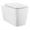 Vas wc Alfonso Rimless montaj pe podea, capac slim, 56x35 cm, Alb, ceramica sanitara