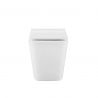 Vas wc Alfonso Rimless montaj pe podea, capac slim, 56x35 cm, Alb, ceramica sanitara