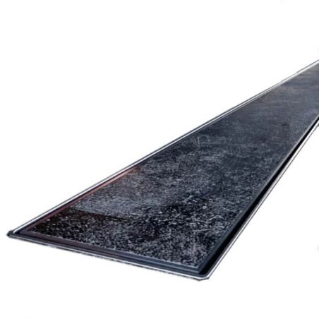 Rigola Dus faiantabila, sifon Viega, model încorporat sub placă, Crom, Slim, dimensiuni 50-120 cm, latime 3,2 cm