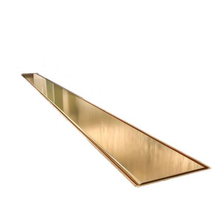 Rigola Dus, sifon Smart Pipe, Premium low Gold,  dimensiuni intre 60-90 cm, latime 7,6 cm, otel inoxidabil