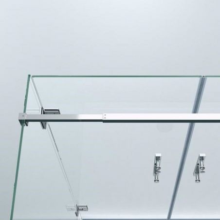 Cabina EGO-40, 3 laturi, usi Batante deschidere 180 grade, sticla 8 mm, Dimensiuni la alegere