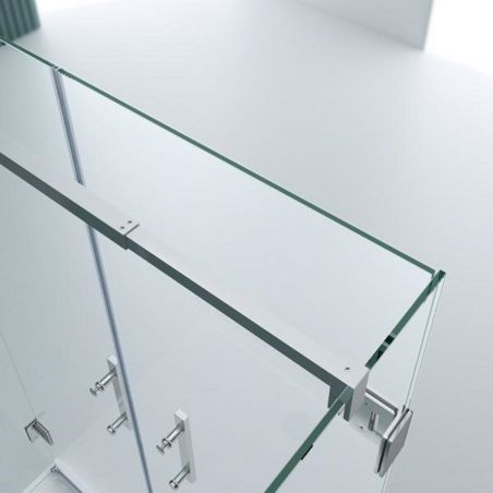 Cabina 40, 3 laturi, usi Batante deschidere 180 grade, sticla 8 mm, Dimensiuni 80-90x120