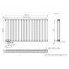Calorifer, radiator Dublu din otel, Alb sau Antracit, 84, 107, 123 cm, Ego- Alesia, Living sau Camera