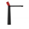 Baterie lavoar Pilar, Negru mat, cu maner Rosu, Inaltime 31.5 cm, montaj pe blat Baterie lavoar Pilar, Negru mat, cu maner Rosu, Inaltime 31.5 cm, montaj pe blat