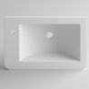 Lavoar Atlas, compozit mineral, montaj semi-incastrat, cu gaura de baterie pe partea stanga, 60x39 cm