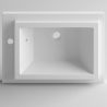 Lavoar Hera, compozit mineral, montaj semi-incastrat, cu gaura de baterie pe partea stanga, 62x42 cm Lavoar Hera, compozit mineral, montaj semi-incastrat, cu gaura de baterie pe partea stanga, 62x42 cm