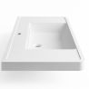 Lavoar Zara, compozit mineral, montaj suspendat sau semi-incastrat, cu gaura de baterie, 90x48 cm