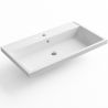 Lavoar Klaus, compozit mineral, montaj semi-incastrat, cu gaura de baterie, 80x45 cm Lavoar Klaus, compozit mineral, montaj semi-incastrat, cu gaura de baterie, 80x45 cm