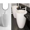 Lavoar stativ Marco, Alb, 50x50x82 cm, montaj pe podea, ceramica sanitara