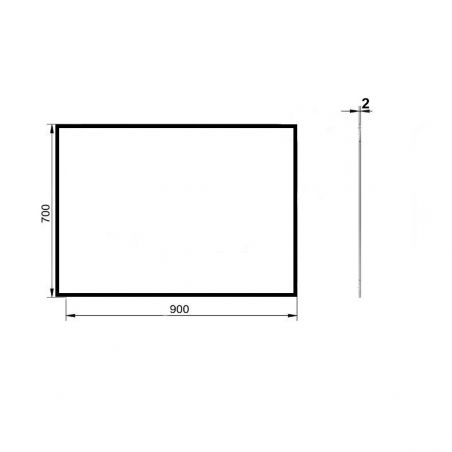 Oglinda de perete Venezia, dimensiune 90x70x2 cm
