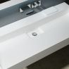 Lavoar dublu EGO19, 120x46 cm, compozit marmura, montaj pe blat sau suspendat