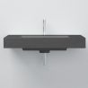 Lavoar Elsa, compozit mineral, montaj pe blat sau suspendat, Antracit Mat, finisaj Ardezie, 80-100x 49.2-53 cm