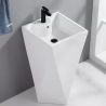 Lavoar stativ Enrico, Alb, cu gaura de baterie, 47x47x83 cm, montaj pe podea, ceramica sanitara Lavoar stativ Enrico, Alb, cu gaura de baterie, 47x47x83 cm, montaj pe podea, ceramica sanitara