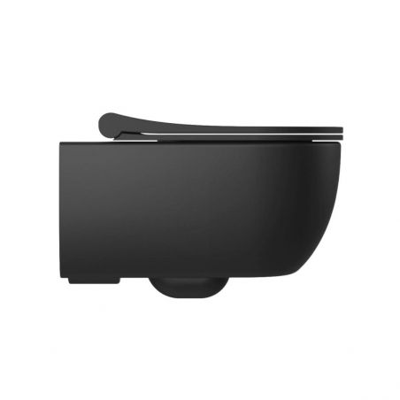 Capac WC Michael culoare Negru Mat Model slim Inchidere soft close