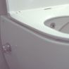 Vas wc cu functie de bideu, Taharet, baterie apa calda/rece, Alb, montaj suspendat, capac Soft-Close, 55x36 cm,  Angi