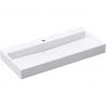 Lavoar EGO 19, Alb, lucios, compozit marmura, dimensiuni intre 50-100 cm, suspendat sau pe blat, cu o gaura baterie Lavoar EGO 19, Alb, lucios, compozit marmura, dimensiuni intre 50-100 cm, suspendat sau pe blat, cu o gaura baterie