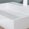 Lavoar EGO 19, Alb, lucios, compozit marmura, dimensiuni intre 50-100 cm, suspendat sau pe blat, cu o gaura baterie Lavoar EGO 19, Alb, lucios, compozit marmura, dimensiuni intre 50-100 cm, suspendat sau pe blat, cu o gaura baterie