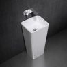 Lavoar stativ EGO 31, Alb, lucios, 40.5x35.5x82 cm, montaj podea, compozit marmura Lavoar stativ EGO 31, Alb, lucios, 40.5x35.5x82 cm, montaj podea, compozit marmura