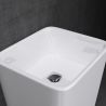 Lavoar stativ EGO 31, Alb, lucios, 40.5x35.5x82 cm, montaj podea, compozit marmura Lavoar stativ EGO 31, Alb, lucios, 40.5x35.5x82 cm, montaj podea, compozit marmura
