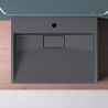 Lavoar EGO 19, Antracit mat, dimensiuni intre 50-100 cm, compozit marmura, montaj suspendat sau pe blat, cu o gaura de baterie