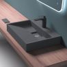 Lavoar EGO 19, Antracit mat, dimensiuni intre 50-100 cm, compozit marmura, montaj suspendat sau pe blat, cu o gaura de baterie