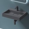 Lavoar EGO 19, Antracit mat, dimensiuni intre 50-100 cm, compozit marmura, montaj suspendat sau pe blat, cu o gaura de baterie