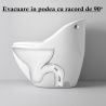 Vas WC Santa Rimless, 69x46 cm, rezervor incorporat, Alb, montaj podea, capac cu soft-close inclus, Royalty Line by Ego Vas WC Santa Rimless, 69x46 cm, rezervor incorporat, Alb, montaj podea, capac cu soft-close inclus, Royalty Line by Ego