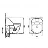 Vas WC Santa Rimless, 69x46 cm, rezervor incorporat, Alb, montaj podea, capac cu soft-close inclus, Royalty Line by Ego Vas WC Santa Rimless, 69x46 cm, rezervor incorporat, Alb, montaj podea, capac cu soft-close inclus, Royalty Line by Ego