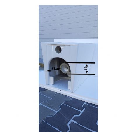 Vas wc Alfonso Rimless montaj pe podea, capac slim, 56x35 cm, Alb, ceramica sanitara