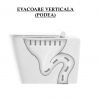 Vas wc Alfonso Rimless montaj pe podea, capac slim, 56x35 cm, Alb, ceramica sanitara