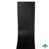 Panel de dus din aluminiu, 7801, Negru Mat, Design Deosebit, Hidromasaj, Termostat