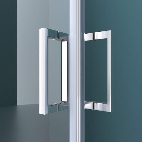 Cabina EGO-24, sticla securizata 6mm , Transparenta, 2 usi Batante, deschidere 180°, Dimensiuni la alegere