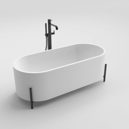 Cada de baie Atlanta, Compozit Coroian, Alb Lucios, 170 cm, Izolare termica, Freestanding