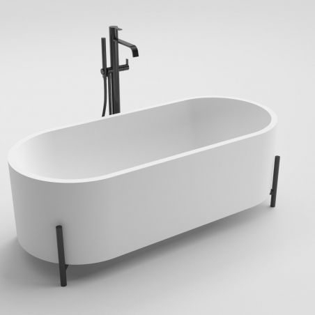Cada de baie Atlanta, Compozit Coroian, Alb Lucios, 170 cm, Izolare termica, Freestanding