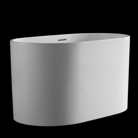 Cada tip japonez, Acril sanitar, Alb Lucios, 130x70 cm, Izolare termica, Freestanding, Tokyo