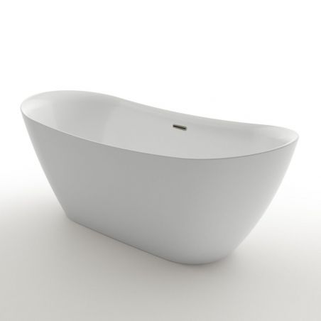 Cada de baie Kevin, Acril sanitar, alb lucios, 150, 160, 170 cm, izolare termica, freestanding