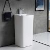 Lavoar stativ Bufon, Alb, 40x40x84 cm, cu gaura de baterie, montaj pe podea, ceramica sanitara Lavoar stativ Bufon, Alb, 40x40x84 cm, cu gaura de baterie, montaj pe podea, ceramica sanitara